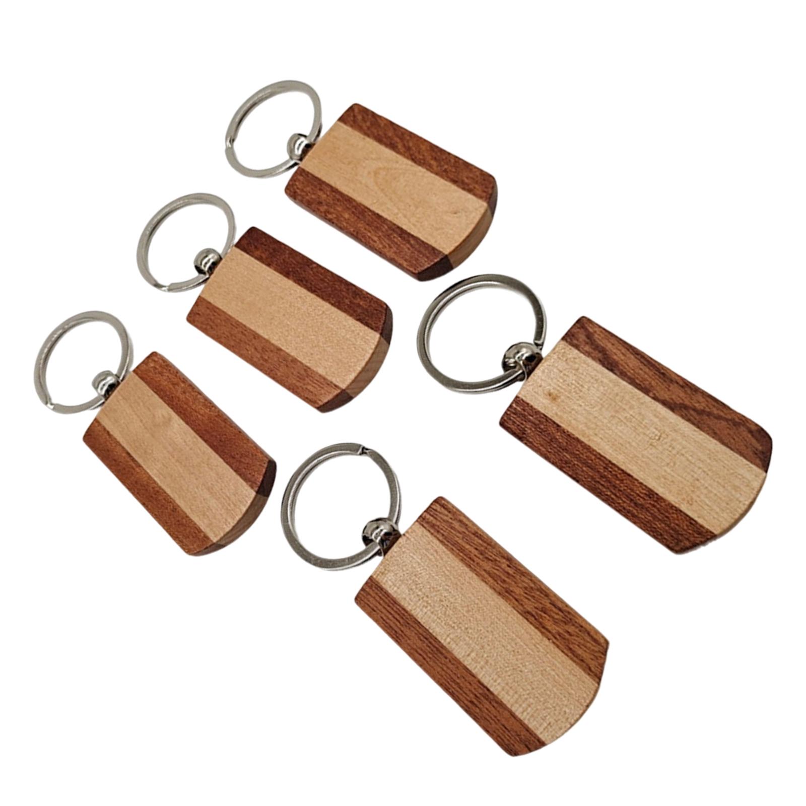 Wood Ring Blank - Chaveiro de madeira em branco, material