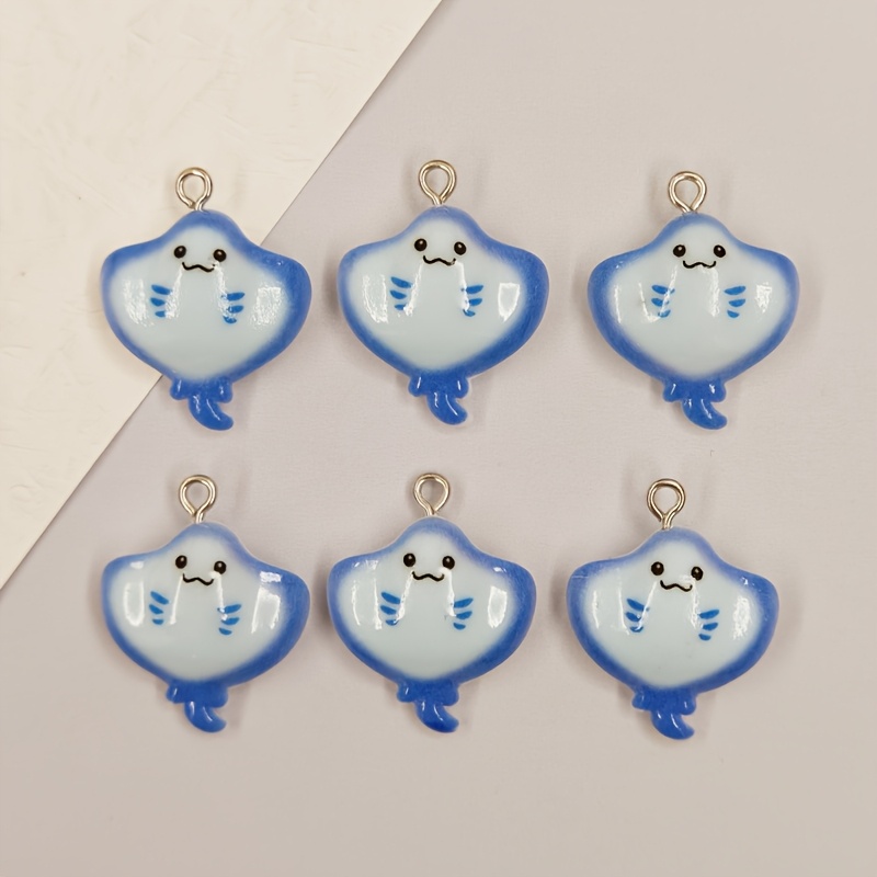6 peças de pingentes de resina - Resin Crafts Diy avaliação e preço