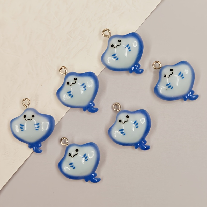 6 peças de pingentes de resina - Resin Crafts Diy avaliação e preço