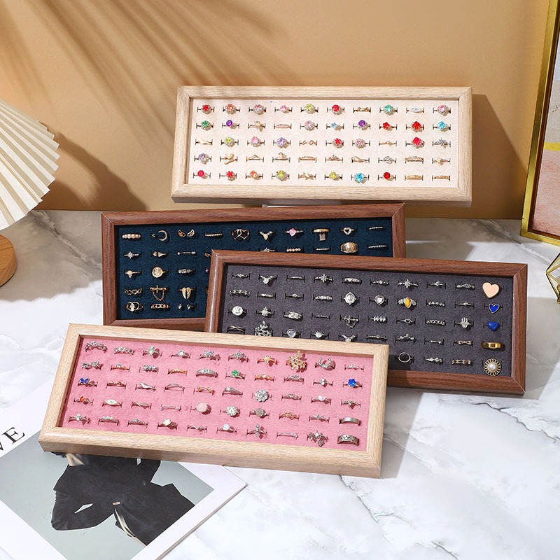 Bandejas de jóias da moda velu - Wood Ring Blank avaliação e preço